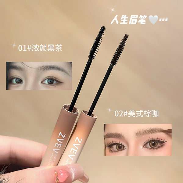 Zvev 立體雙頭眉筆，易於上色，快速持久，自然雙頭設計 NoirKiss