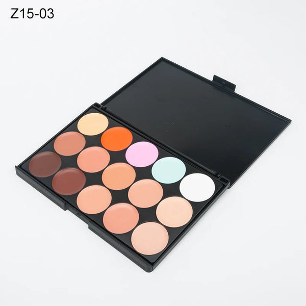 15 Colors Face Concealer Camouflage Cream Contour Palette Maquillaje Profesional Foundation Paleta Concealer NoirKiss