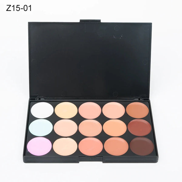 15 Colors Face Concealer Camouflage Cream Contour Palette Maquillaje Profesional Foundation Paleta Concealer NoirKiss