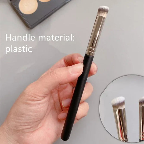 Makeup Brushes Foundation Concealer Angled Seamless Cover Synthetic Dark Circle Liquid Cream Cosmetics Contour Brush Beauty Tool NoirKiss