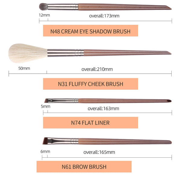 OVW Makeup Brushes Set Beauty Puff Sponge Egg Powder Kabuki Blush Concealer Eye Shadow Makeup Brush Kit NoirKiss
