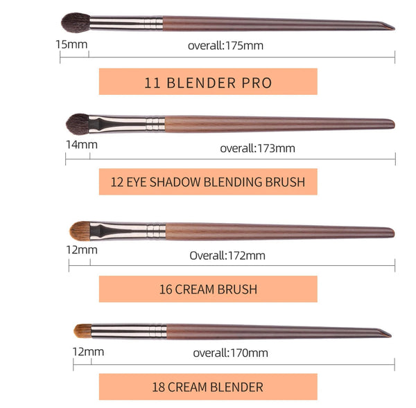 OVW Makeup Brushes Set Beauty Puff Sponge Egg Powder Kabuki Blush Concealer Eye Shadow Makeup Brush Kit NoirKiss