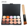 15 Colors Face Concealer Camouflage Cream Contour Palette Maquillaje Profesional Foundation Paleta Concealer NoirKiss