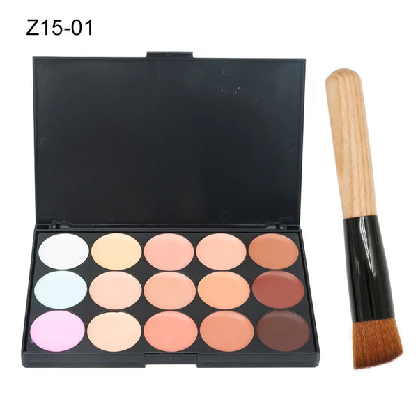 15 Colors Face Concealer Camouflage Cream Contour Palette Maquillaje Profesional Foundation Paleta Concealer NoirKiss