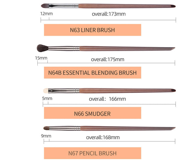 OVW Makeup Brushes Set Beauty Puff Sponge Egg Powder Kabuki Blush Concealer Eye Shadow Makeup Brush Kit NoirKiss