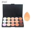 15 Colors Face Concealer Camouflage Cream Contour Palette Maquillaje Profesional Foundation Paleta Concealer NoirKiss