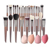 OVW Makeup Brushes Set Beauty Puff Sponge Egg Powder Kabuki Blush Concealer Eye Shadow Makeup Brush Kit NoirKiss