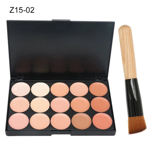 15 Colors Face Concealer Camouflage Cream Contour Palette Maquillaje Profesional Foundation Paleta Concealer NoirKiss