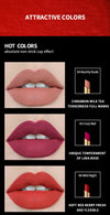 CHARMACY New Colors Waterproof Velvet Lipstick Easy To Wear Water-resistant Lip Stick Long-Lasting Matte Lip Makeup Cosmetic NoirKiss