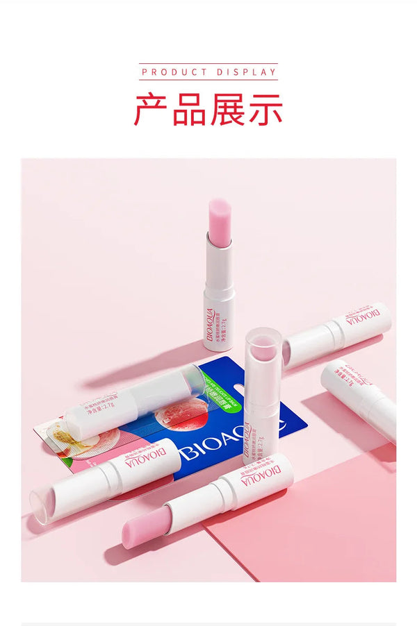 BIOAQUA 天然蘆薈保濕潤唇膏 無色 改善唇紋 女士冬季唇部護理 1支裝 NoirKiss