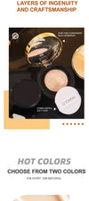 Ocheal BB Cream Air Cushion Whitening Fuller Coverage Waterproof Long-lasting Concealer Cushion Compact With Puff Face Makeup NoirKiss