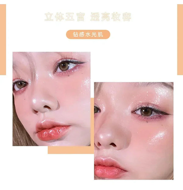 Diamond High Gloss Powder Matte Contour Palette Natural Pearlescent Brightening Shimming Glitter For Face Body Makeup Cosmetics NoirKiss