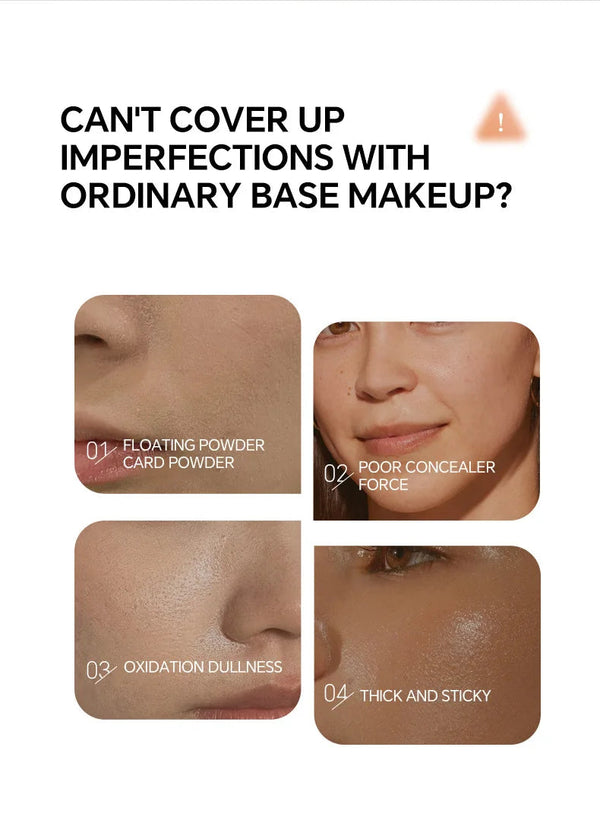 Smart Color Changing Foundation 4 In 1 Lightweight Moisturizing Cream To Powder Concealer Long Wearing Non Cakey Makeup NoirKiss