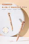 4-in-1 Waterproof Cosmetic Pencil Multi-Function Beauty Glazed Eyeliner Brow Lip Highlighter Pen NoirKiss