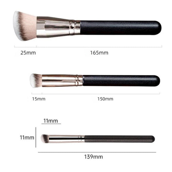 Makeup Brushes Foundation Concealer Angled Seamless Cover Synthetic Dark Circle Liquid Cream Cosmetics Contour Brush Beauty Tool NoirKiss