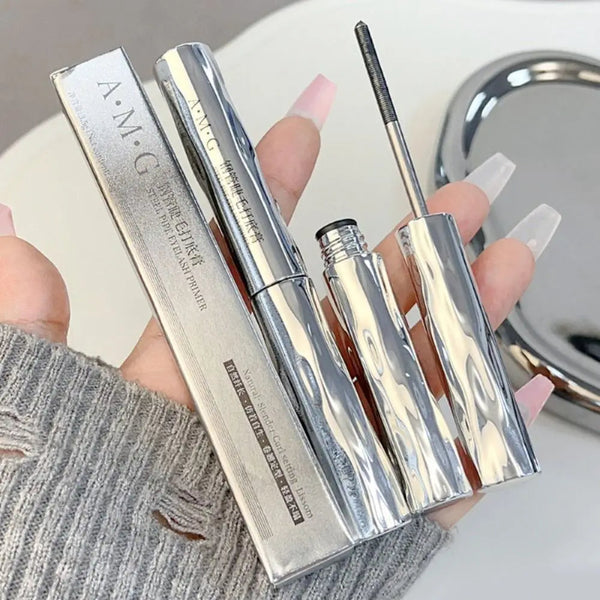 New Small Steel Tube Mascara Natural Black Non Smudging Eyelash Primer 3D Silk Fiber Curled Eyelash Extension Cosmetics NoirKiss