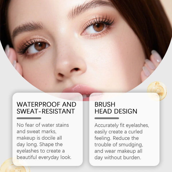 Zephoco Lengthening Eyelash Mascara Vitamin E Eyelash Extensions Waterproof and Sweat Proof Makeup Volume Eyelash Mascara 3.2g NoirKiss