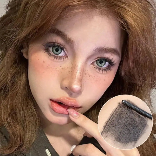 New Small Steel Tube Mascara Natural Black Non Smudging Eyelash Primer 3D Silk Fiber Curled Eyelash Extension Cosmetics NoirKiss