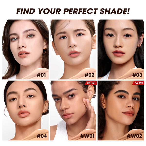 O.TWO.O Air Cushion BB Cream Matte Finish Waterproof Non-stick Long-lasting Oil-control Cushion Compact With Puff Face Makeup NoirKiss