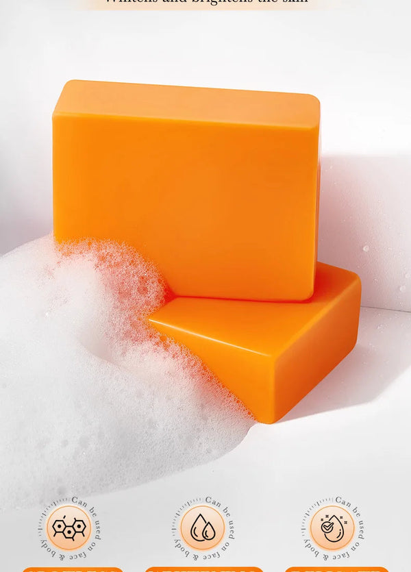 Handmade Whitening Soap Skin Care Deep Cleaning Moisturizing Cleansing Essential Temperate Soap Brighten Skin Kojic Acid Soap NoirKiss