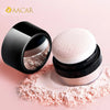 Portable Loose Powder Box With Mirror Travel Powder Case With Mushroom Sponge Puff Cosmetic Case Blusher Powder Jar Container NoirKiss