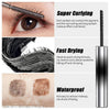 Washable Metal Mascara with Eyelash Curler Iron Wand Mascara Small Brush Head Mascara Long-Lasting and Smudge-Free NoirKiss