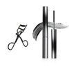 Washable Metal Mascara with Eyelash Curler Iron Wand Mascara Small Brush Head Mascara Long-Lasting and Smudge-Free NoirKiss