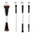 F4 Dual-Ended Foundation Face Brush Double-ended Powder Blush Contour and Eyeshadow Concealer Makeup Brushes NoirKiss