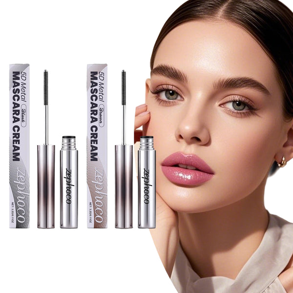 Zephoco Lengthening Eyelash Mascara Vitamin E Eyelash Extensions Waterproof and Sweat Proof Makeup Volume Eyelash Mascara 3.2g NoirKiss