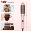 1.5 Inch Hair Curling Iron Brush Ceramic Thermal Brush Heated Round Brush Hair Electric Heating Brush Electric Hair Curler Comb NoirKiss