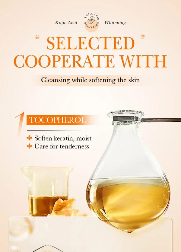 Handmade Whitening Soap Skin Care Deep Cleaning Moisturizing Cleansing Essential Temperate Soap Brighten Skin Kojic Acid Soap NoirKiss