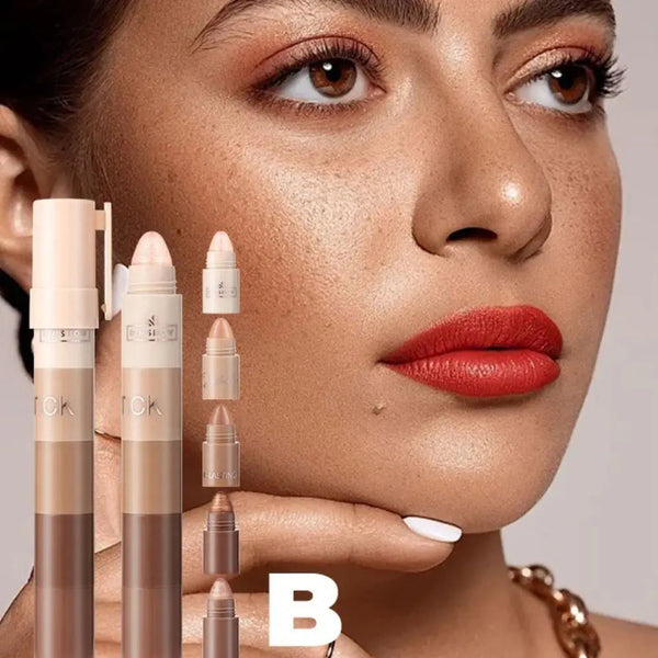 New 5 in 1 Eyeshadow Pencil Waterproof Highly Pigmented Eyeshadow Crayon Long Lasting Moisturizing Eyeshadow Stick Women NoirKiss