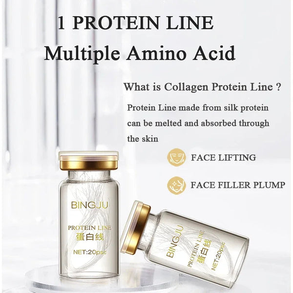 Face Filler Absorbable Collagen Protein Thread Face Lift Plump Silk Fibroin Line Carving Anti Aging Essence NoirKiss