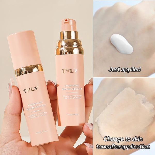 Smart Color Changing Foundation 4 In 1 Lightweight Moisturizing Cream To Powder Concealer Long Wearing Non Cakey Makeup NoirKiss