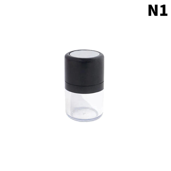 Portable Loose Powder Box With Mirror Travel Powder Case With Mushroom Sponge Puff Cosmetic Case Blusher Powder Jar Container NoirKiss