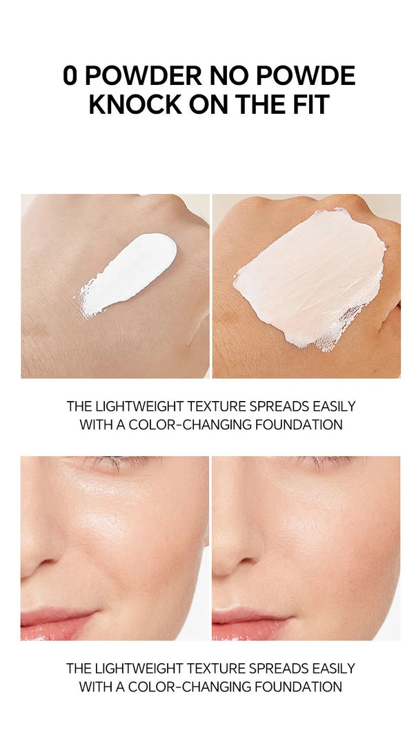 Smart Color Changing Foundation 4 In 1 Lightweight Moisturizing Cream To Powder Concealer Long Wearing Non Cakey Makeup NoirKiss
