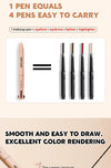 4-in-1 Waterproof Cosmetic Pencil Multi-Function Beauty Glazed Eyeliner Brow Lip Highlighter Pen NoirKiss