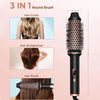1.5 Inch Hair Curling Iron Brush Ceramic Thermal Brush Heated Round Brush Hair Electric Heating Brush Electric Hair Curler Comb NoirKiss