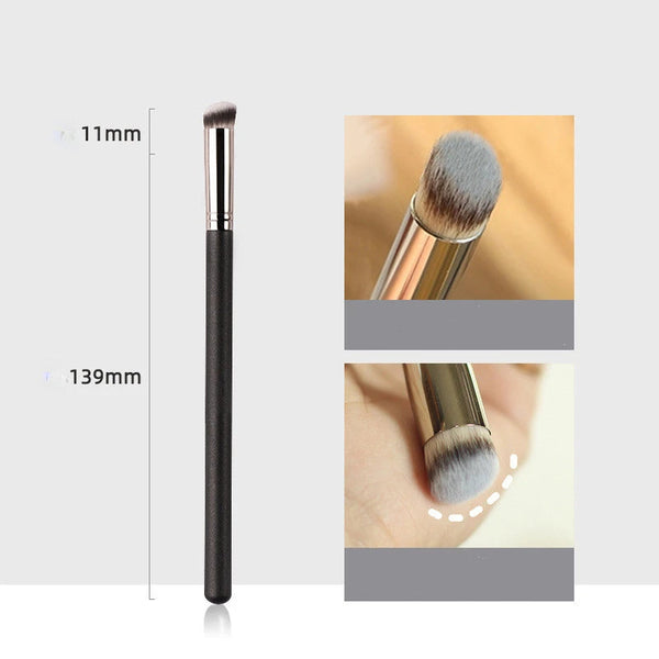 Makeup Brushes Foundation Concealer Angled Seamless Cover Synthetic Dark Circle Liquid Cream Cosmetics Contour Brush Beauty Tool NoirKiss