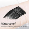 Washable Metal Mascara with Eyelash Curler Iron Wand Mascara Small Brush Head Mascara Long-Lasting and Smudge-Free NoirKiss
