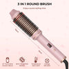 1.5 Inch Hair Curling Iron Brush Ceramic Thermal Brush Heated Round Brush Hair Electric Heating Brush Electric Hair Curler Comb NoirKiss