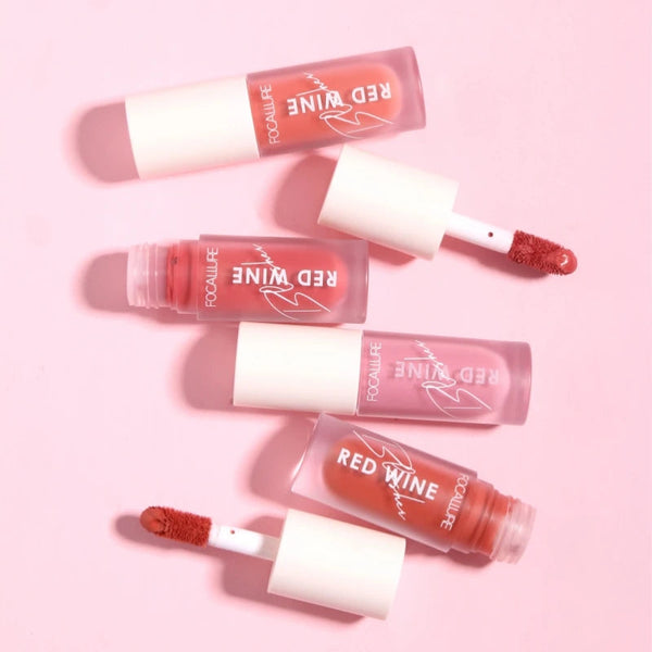 Wholesale FOCALLURE Liquid Blusher 4 Colour Natual Makeup Face Blush Long-lasting Make Up Hangover Red Wine Blush korean Makeup NoirKiss