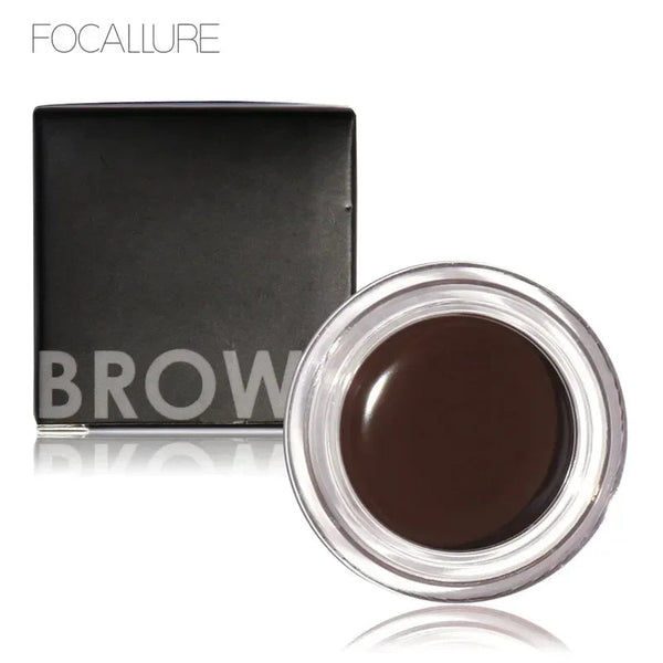 Focallure Eyebrow Gel Waterproof Liquid Eyebrow Cream Eye Cosmetics Long Lasting Eye Brow Makeup Set Plus Brush NoirKiss