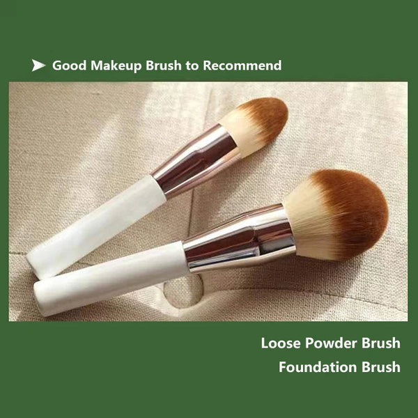 Loose Powder Concealer Foundation Brush BB Cream Face Makeup Brushes Tools Professional Beauty Cosmetics Brochas Natural Hair NoirKiss