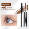 Washable Metal Mascara with Eyelash Curler Iron Wand Mascara Small Brush Head Mascara Long-Lasting and Smudge-Free NoirKiss