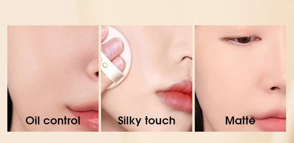 O.TWO.O Face Setting Powder Super Fine Powder Texture Oil-Control 3 Colors Matte Smooth Finish Concealer Makeup Pressed Powder NoirKiss