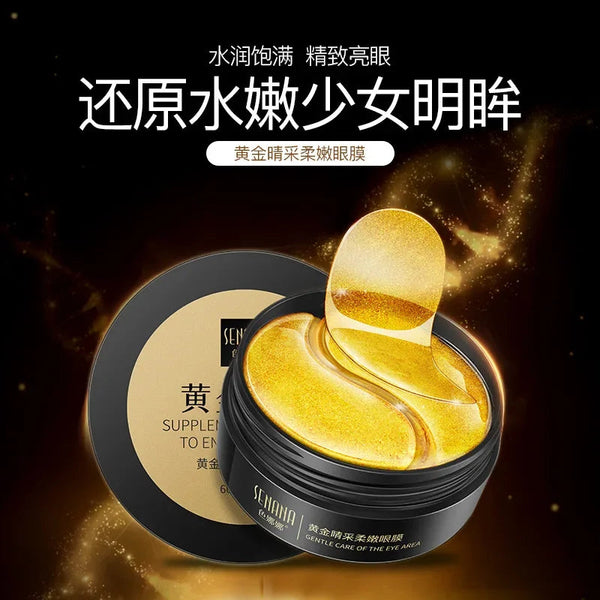 Skincare Products 24K Gold Hyaluronic Acid Eye Mask Remove Dark Eye Circles Collagen Eye Patches Korean Face Care Product NoirKiss