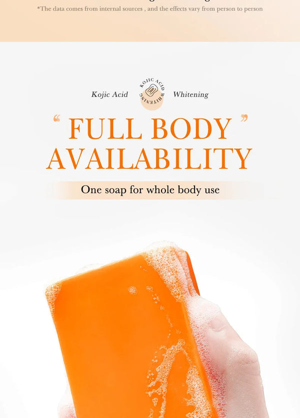 Handmade Whitening Soap Skin Care Deep Cleaning Moisturizing Cleansing Essential Temperate Soap Brighten Skin Kojic Acid Soap NoirKiss