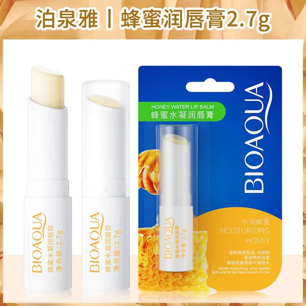 BIOAQUA 天然蘆薈保濕潤唇膏 無色 改善唇紋 女士冬季唇部護理 1支裝 NoirKiss