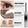 Washable Metal Mascara with Eyelash Curler Iron Wand Mascara Small Brush Head Mascara Long-Lasting and Smudge-Free NoirKiss